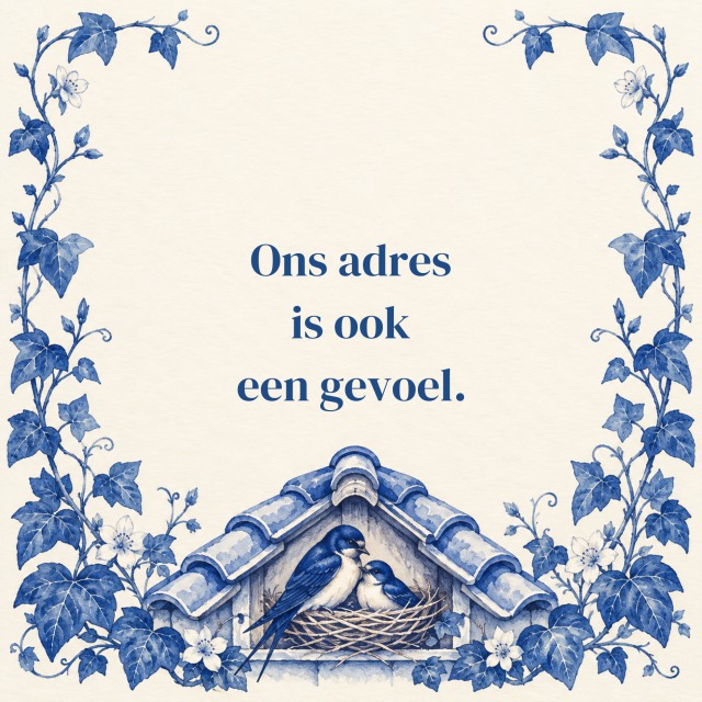 Hier zijn we thuis.