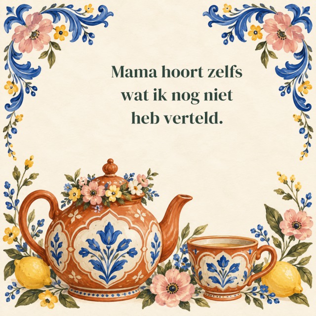 Mama heeft gelijk. Ook als ze niets zegt.