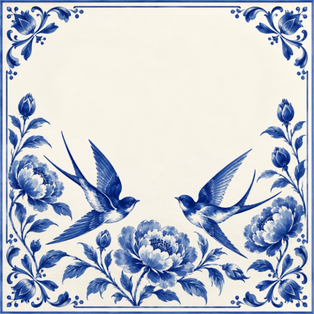 Mini blauwe vogels