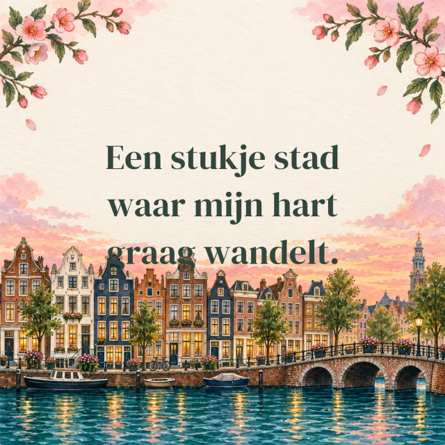 Een stukje stad waar mijn hart graag wandelt.