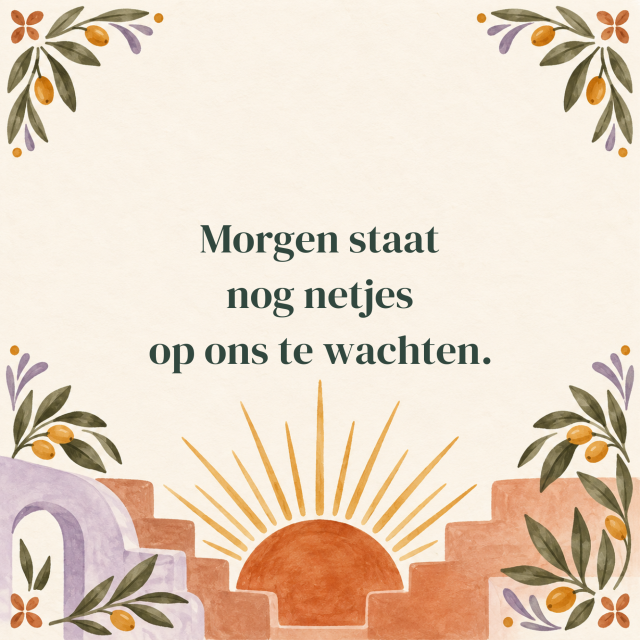 Morgen weer.